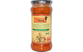 Kitchens Of India Cilantro & Tomato Cooking Sauce Bombay Kadai  Glass Jar  347 grams